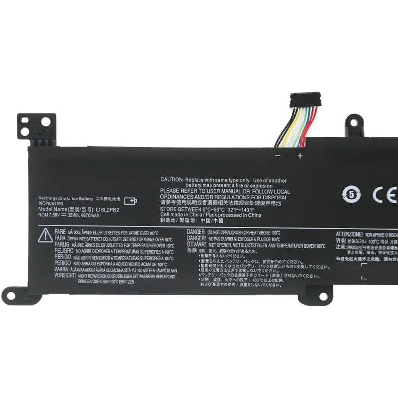 7.56V 35WH Battery L16L2PB2 for Lenovo 320-14ABR 320-15ABR 520-15IKBR Xiaoxin 5000  Series L16L2PB3 L16M2PB2 L16L2PB1 L17M2PB7