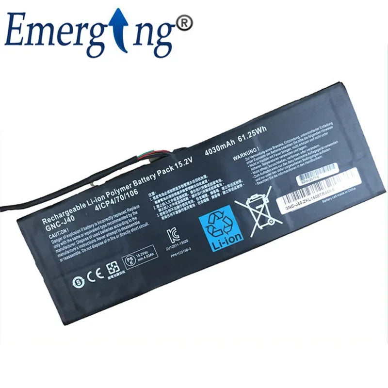 15.2V 61.25WH New Laptop Battery For GIGABYTE GNC-J40 961TA013F P34W P34K P34F P34G V2 V3 V4 V5 V7