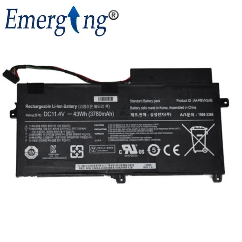 11.4V 43WH New Original  Laptop Battery For  SAMSUNG 5 Series 510R NP470 NP470R5E AA-PBVN3AB BA43-00358A