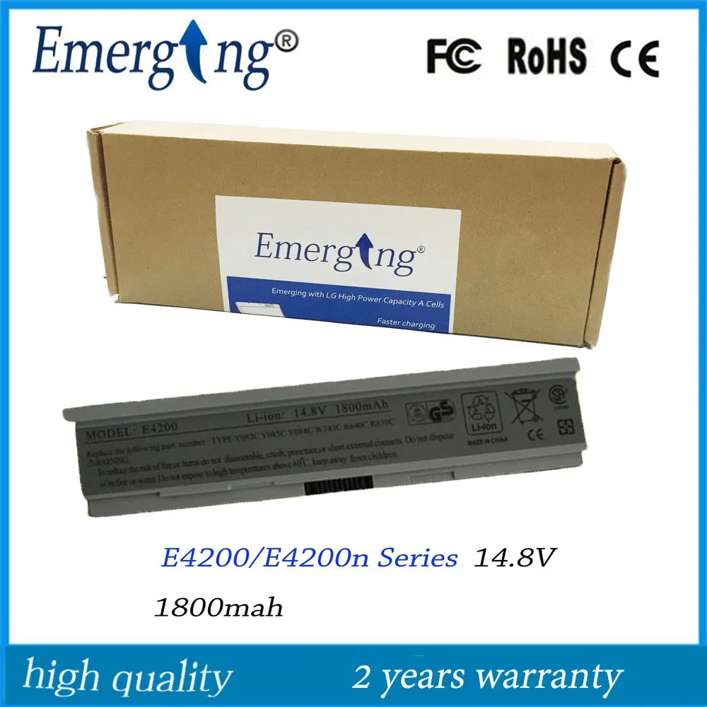 4cells 14.8V New Laptop Battery for Dell E4200 00009 312-0864 451-10644 453-10069 F586J R331H R640C