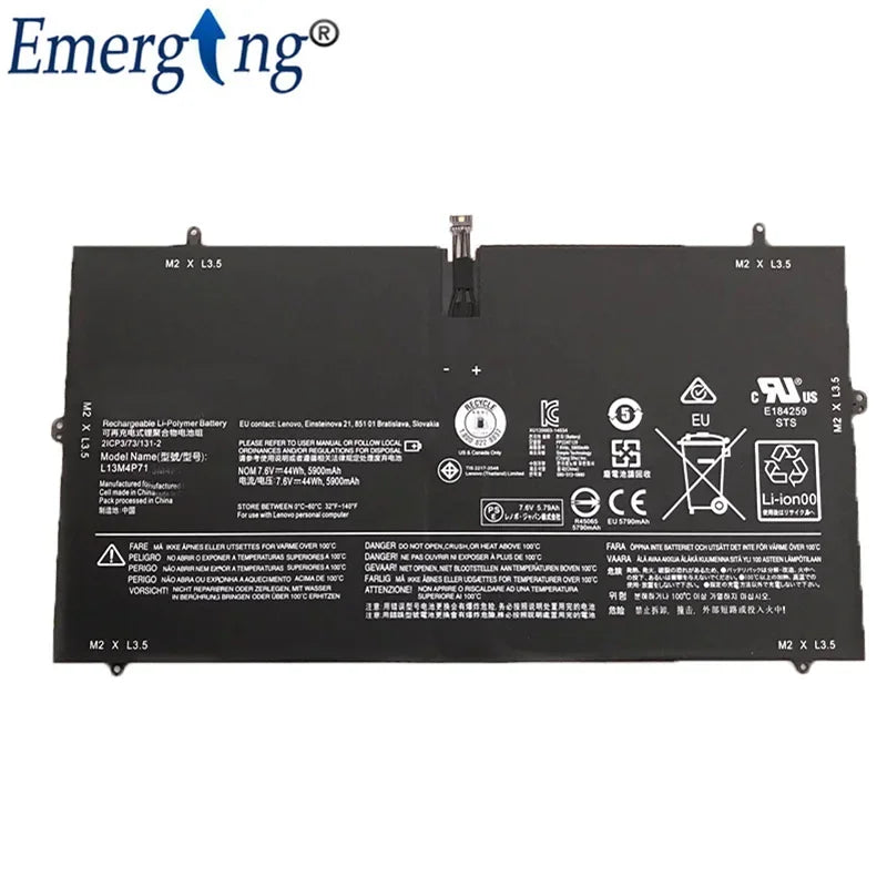 7.6V 44Wh New  Original  L13M4P71 Laptop Battery for Lenovo YOGA 3 PRO  L14S4P71 1370 Pro-5Y71 Pro-I5Y51 Pro-I5Y70 Pro-I5Y71