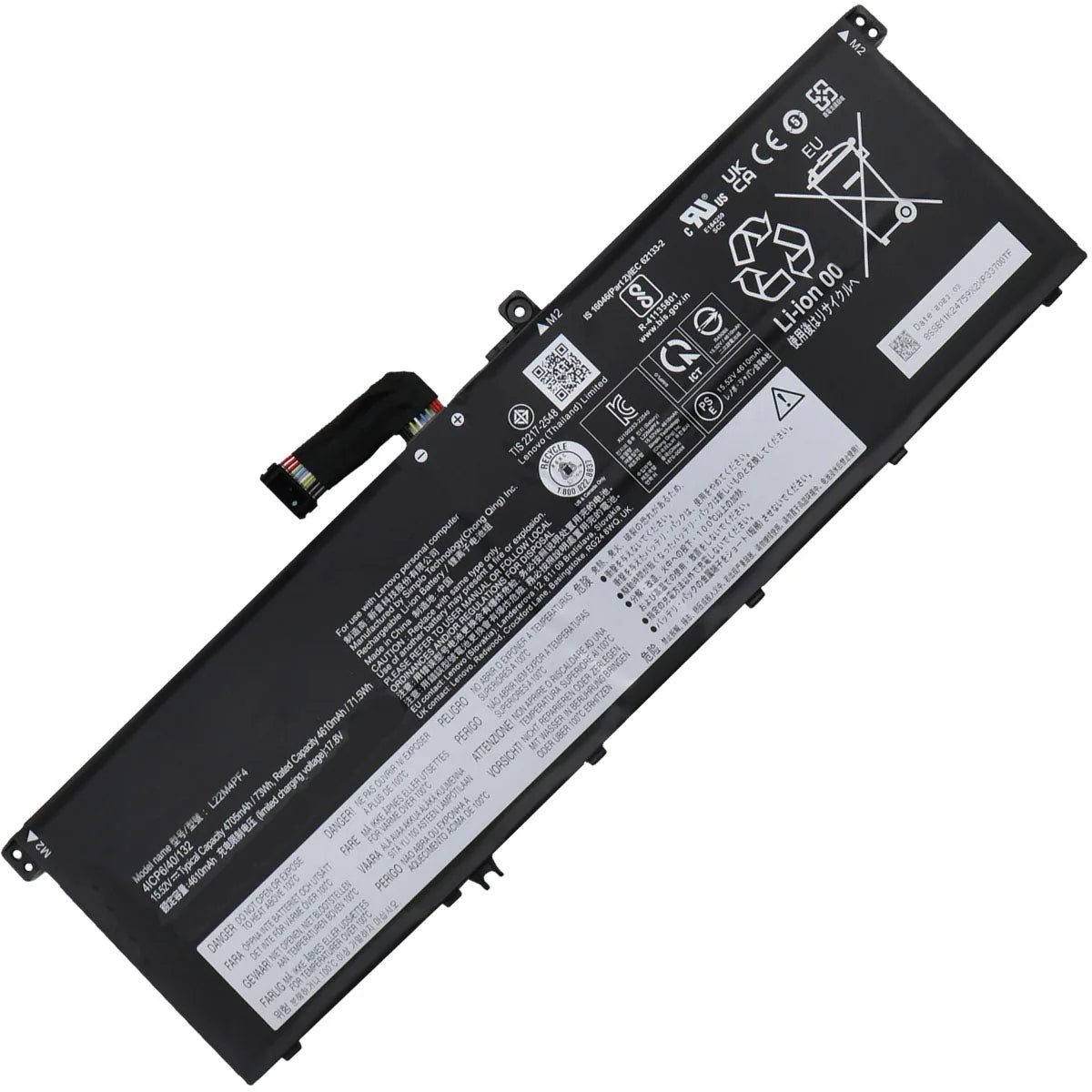 15.52V 73Wh Laptop Battery L22D4PF4  L22L4PF4 For Lenovo Yoga Pro 7 14  Slim Pro 7 14ARP8 L22M4PF4  L22C4PF4 5B11K24754