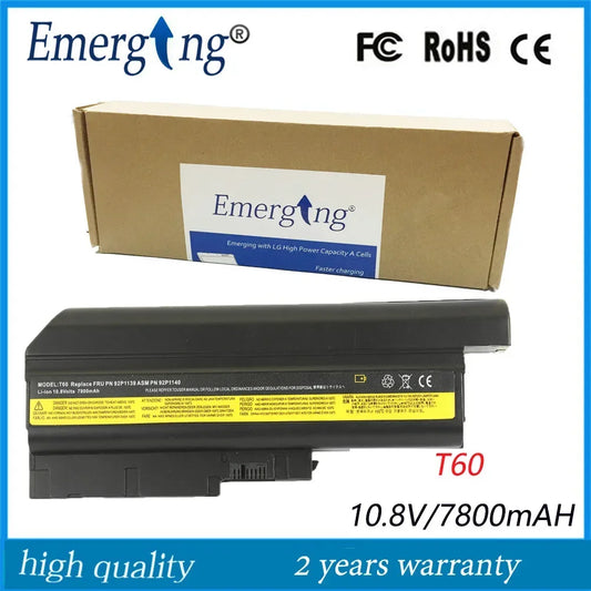 9Cell New Laptop Battery for Lenovo IBM Thinkpad Z60m 2532 T60 T61P R60  R60E W500 R400