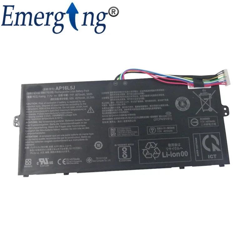 7.7V  36Wh New Original AP16L5J Laptop Battery for Acer SF514-52T-83U3 2ICP4/91/91 SF514-52T-86W1 Spin 1 SP111-32N SF5