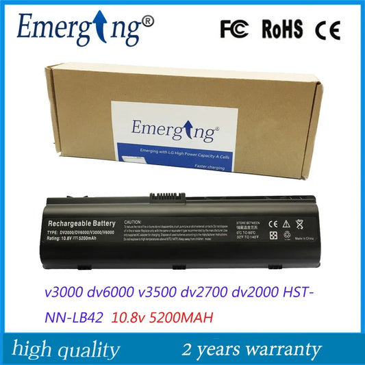 10.8V New Laptop Battery for HP dv3000 dv6000 v3500 dv2700 dv2000 HSTNN-LB42