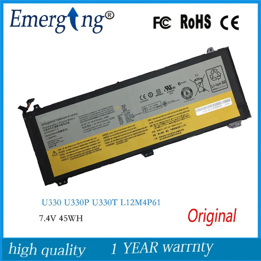 7.4V 45WH New Original Laptop Battery for Lenovo U330 U330P U330T Series L12M4P61