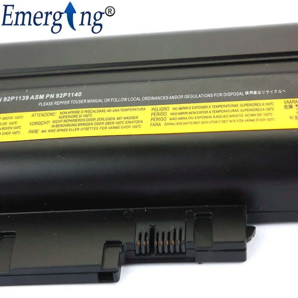 9Cell New Laptop Battery for Lenovo IBM Thinkpad Z60m 2532 T60 T61P R60  R60E W500 R400