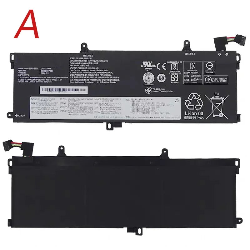 L18L3P71 Original Battery For Lenovo ThinkPad T590 20N4 20N5 T15 Gen 1 L18M3P71 L18S3P71  02DL011 02DL012 SB10K97649 5B10W13913