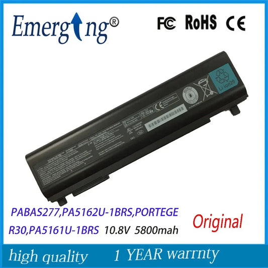 10.8V 66Wh New Laptop Battery for Toshiba PABAS277 PA5162U-1BRS PORTEGE R30 R30-AK03B R30-A-137 R30-A-19Q PA5161U-1BR