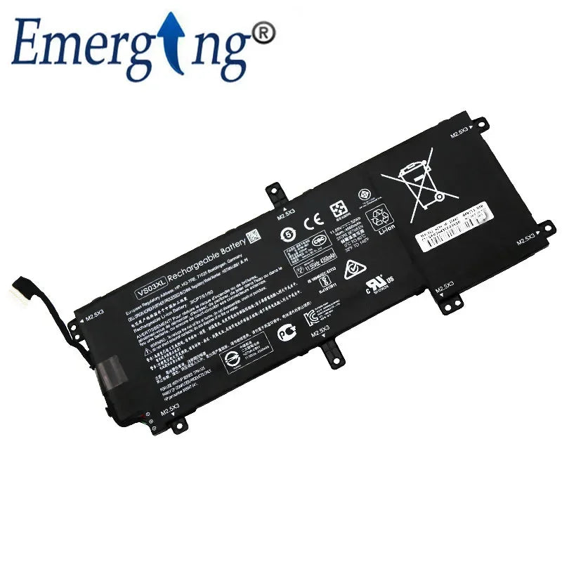 11.55V 52WH New Original VS03XL Laptop Battery for HP  ENVY 15-AS108TU  15-AS110TU 15-AS119TU 15-AS014WM TPN-I125