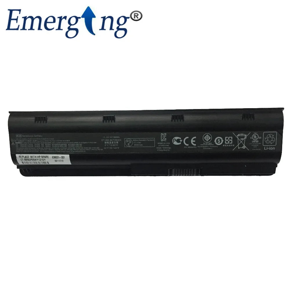 100Wh Original New Laptop Battery MU09 For HP Pavilion G4 G6 G7 G32 G42 mu06 G56 G62 G72 CQ32 CQ42 CQ62 CQ72 DM4 593553-001