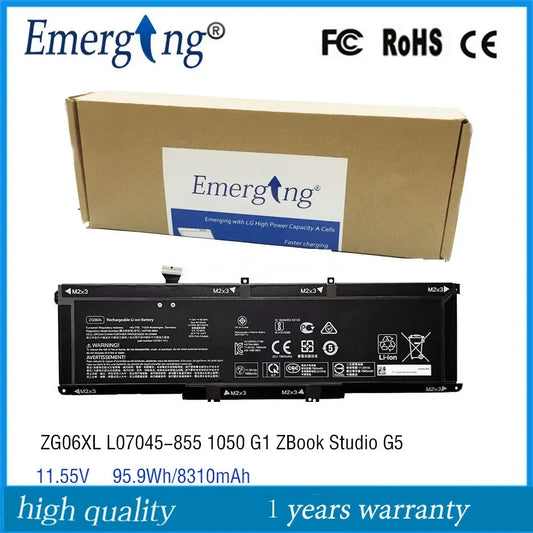 11.55V 95.9Wh Original ZG06XL Laptop Battery for HP  EliteBook 1050 G1 ZG06095XL ZBook Studio G5 HSTNN-IB8H L07351-1C1 L07045-8