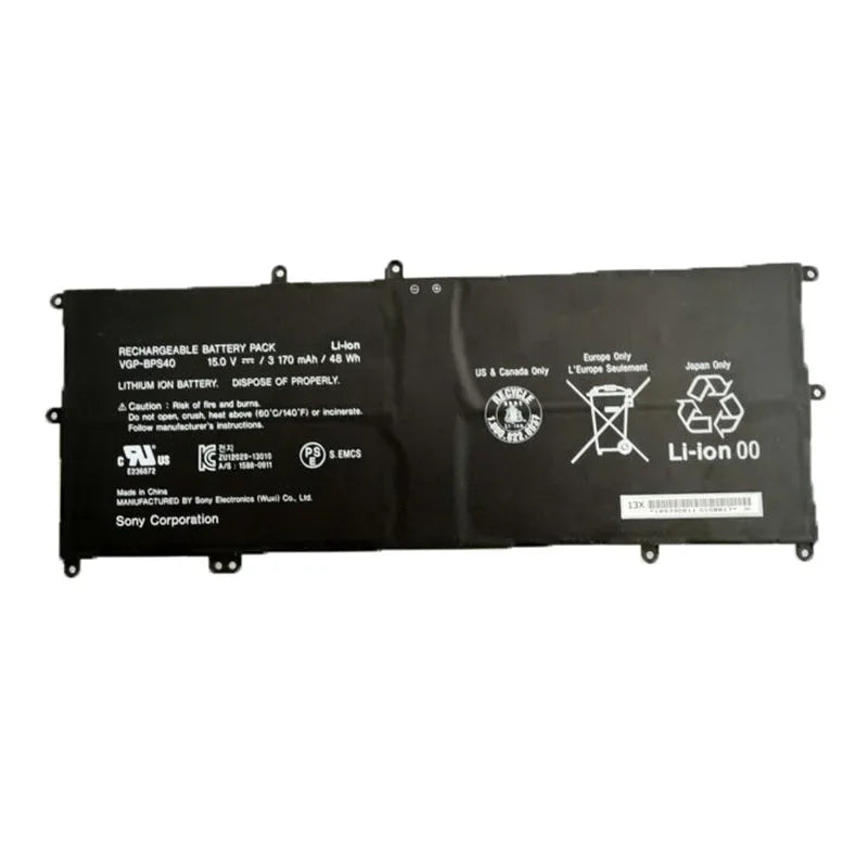 15V 3170mAh 48Wh VGP-BPS40 Laptop Battery For SONY VAIO Flip 14A SVF 15A SVF15N17CXB  BPS40