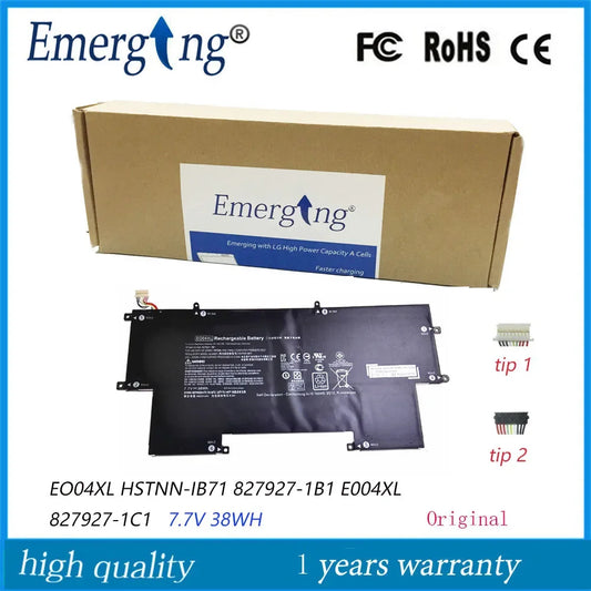 7.7V 38WH Original New Laptop Battery EO04XL for HP  EliteBookFolio G1 827927-1C1 HSTNN-IB7I 827927-1B1 HSTNN-I73C