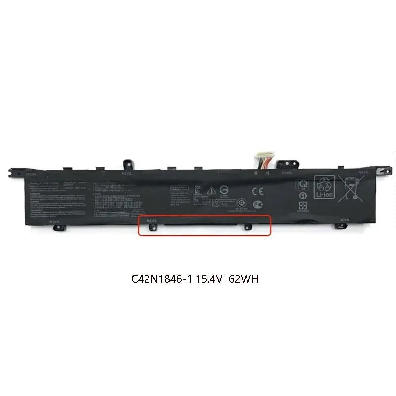 15.4V C42N1846 62Wh C42N1846-1 Laptop Battery For Asus  Pro Duo UX581GV-XB94T UX581GV  ZenBook UX581