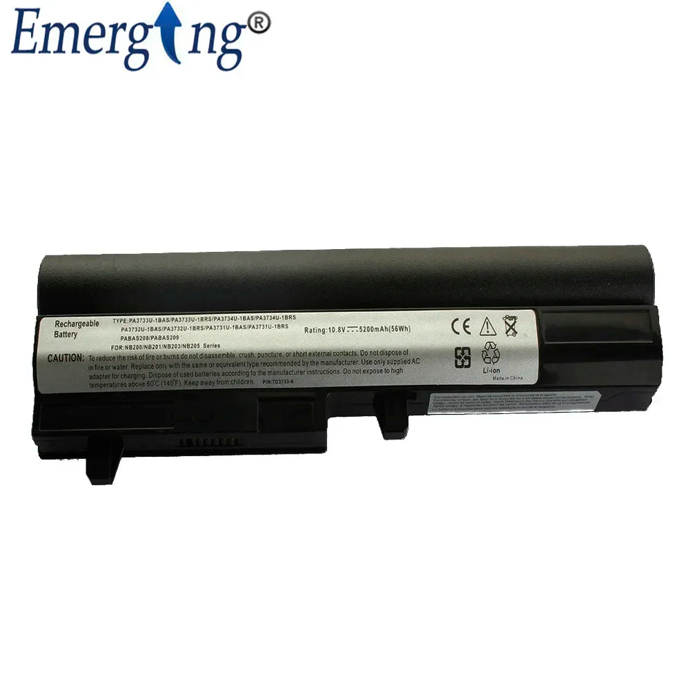 New Laptop Battery for Toshiba PA3733U PA3734U NB200 NB201 NB202 NB205