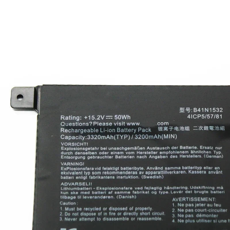 15.2V 50Wh Laptop Battery B41N1532 For ASUS  ZenBook Flip Q504UAK Q504UA UX560UAK UX560UA-FZ020T FZ018T BBI5T12 Q534UA