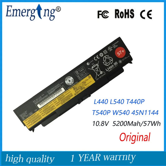 10.8V 57WH Original  New  Laptop Battery for  Lenovo ThinkPad T440P T540P W540 45N1144 45N1145 45N1148 45N1149 L440