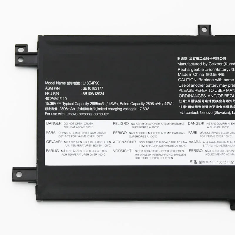 15.36V 46Wh Battery L18M4P90 L18C4P90 L18D4P90 For Lenovo Thinkpad New S2 2019 2020  L13 Yoga 20R5 20R6 SB10T83120