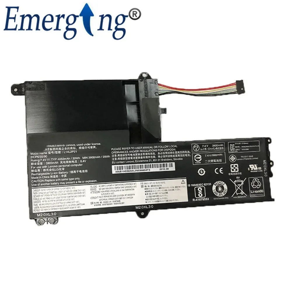 7.4V 30Wh New Laptop Battery for Lenovo IdeaPad 300S 310S 320S S41-35 75 70AM ISE ITH L14M2P21 Yoga 500 500-14IBD