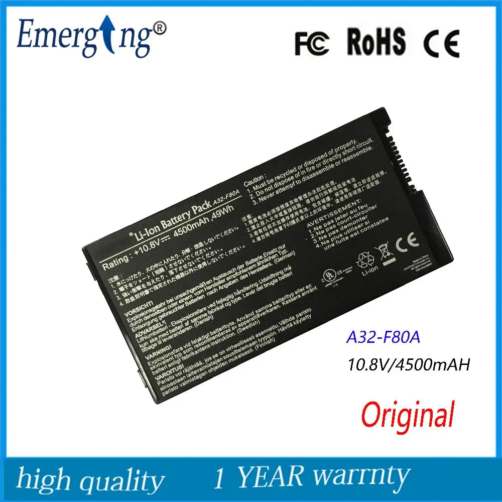 New Laptop Battery For ASUS A32-F80 F80 F80s F80Cr F81 F81E F81Se F83 F83Cr F83E F83S F83Se F83V F83VD F83VF K41