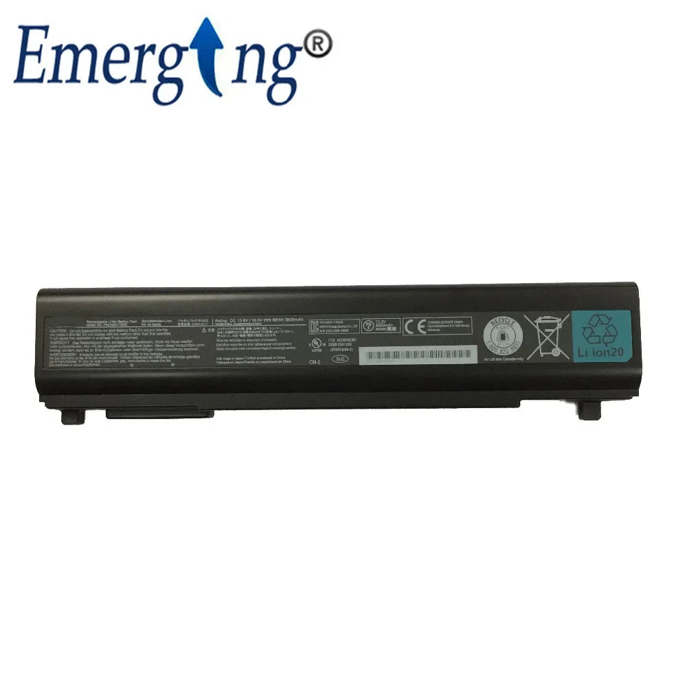 10.8V 66Wh New Laptop Battery for Toshiba PABAS277 PA5162U-1BRS PORTEGE R30 R30-AK03B R30-A-137 R30-A-19Q PA5161U-1BR