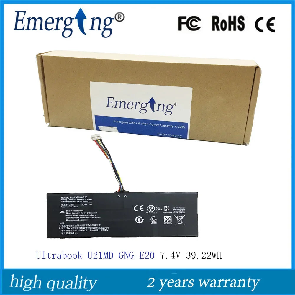 7.4V 39.22WH New Laptop Battery for GIGABYTE Ultrabook U21MD GNG-E20 2ICP8/72/81