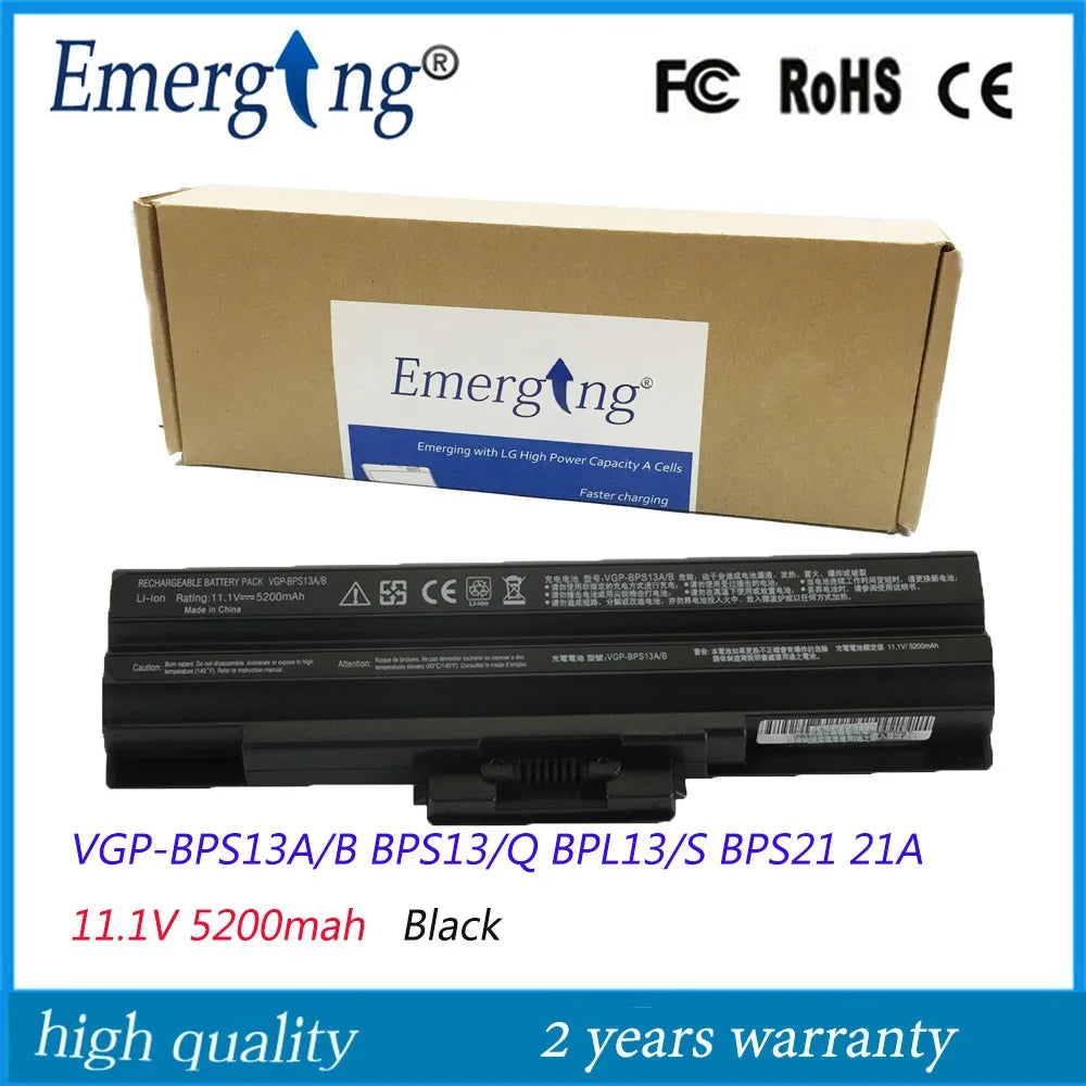 11.1V New Laptop Battery for SONY VGP-BPS13/S BPS13A/B VGP-BPS13A/Q VGP-BPL13 TX57CN