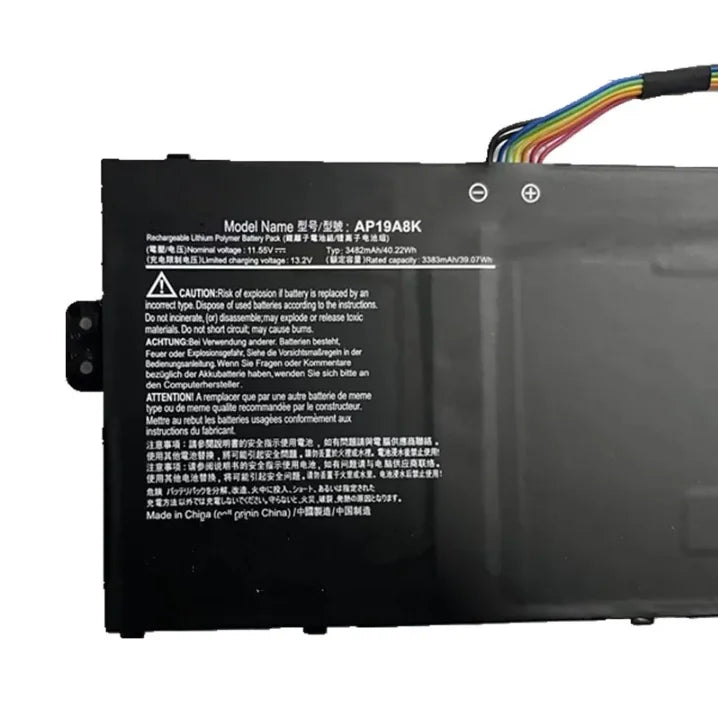 11.55V 40.22Wh AP19A8K  Laptop Battery For Acer Chromebook Spin 311 CP311-1H Spin 511 R752T R752TN Series 3ICP5/58/72