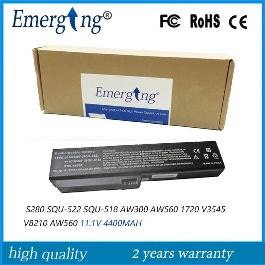 11.1V 4400mah New Laptop Battery For Fujitsu-Siemens Amilo Si1520 S280 SQU-522 SQU-518 AW300 1720 V3545 V8210 AW560