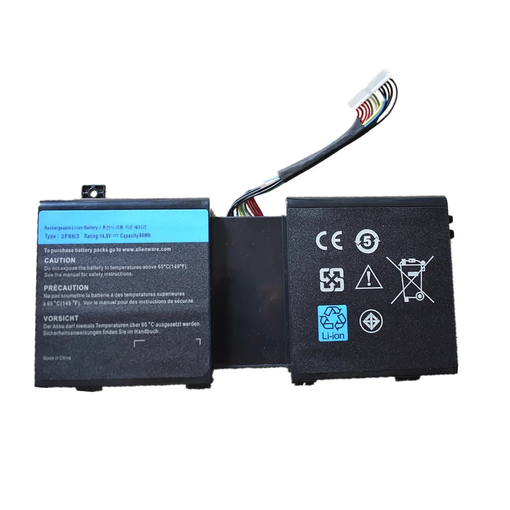 14.8V 86WH New  Laptop Battery 2F8K3  For DELL Alienware 17 18 18x M17X R5 M18X R3 02F8K3