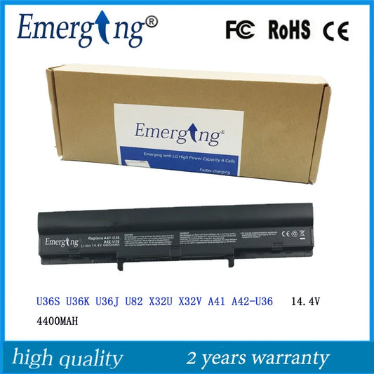 14.4v 4400mah  New Laptop Battery for ASUS A41-U36 A42-U36 U32 U32U U36 U36J U36JC U36S U36SD U36SG U44 U44S U82 U84