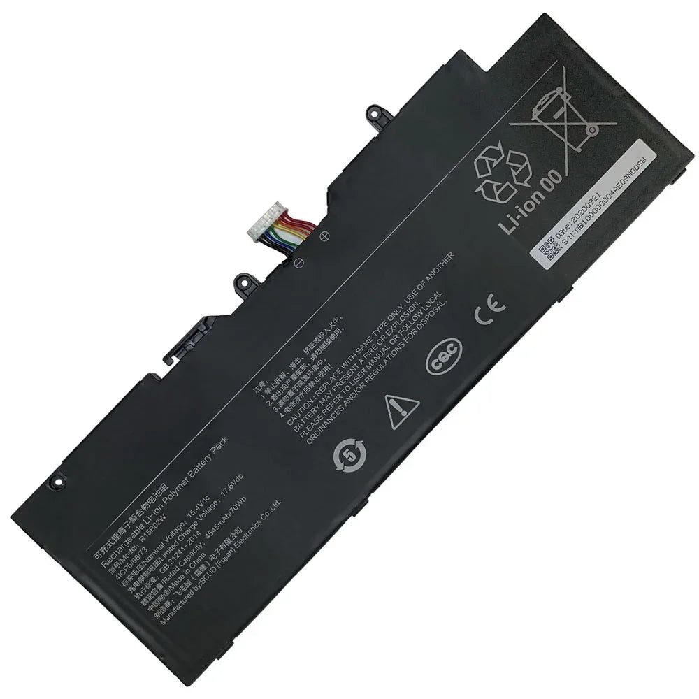 15.4V 70Wh 4545mAh New R15B02W Laptop Battery For XiaoMi  Redmi Book Pro 15