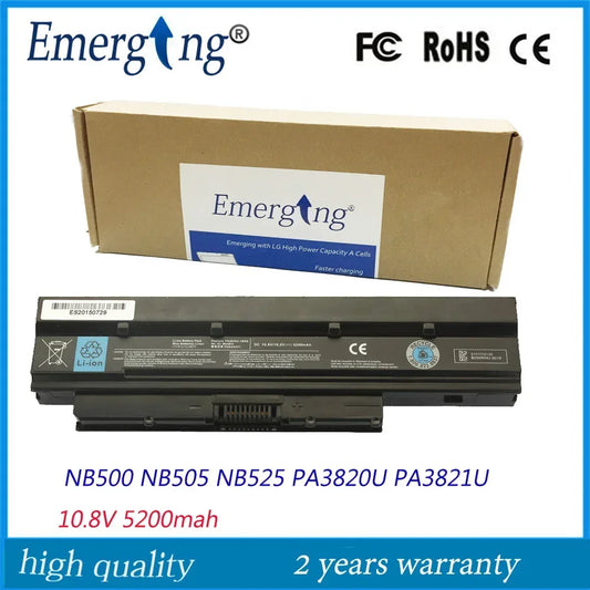 New Laptop Battery For Toshiba Satellite T210D PA3820U-1BRS PA3821U NB500 NB505 NB525 PABAS231 DynaBook MX/34MBL