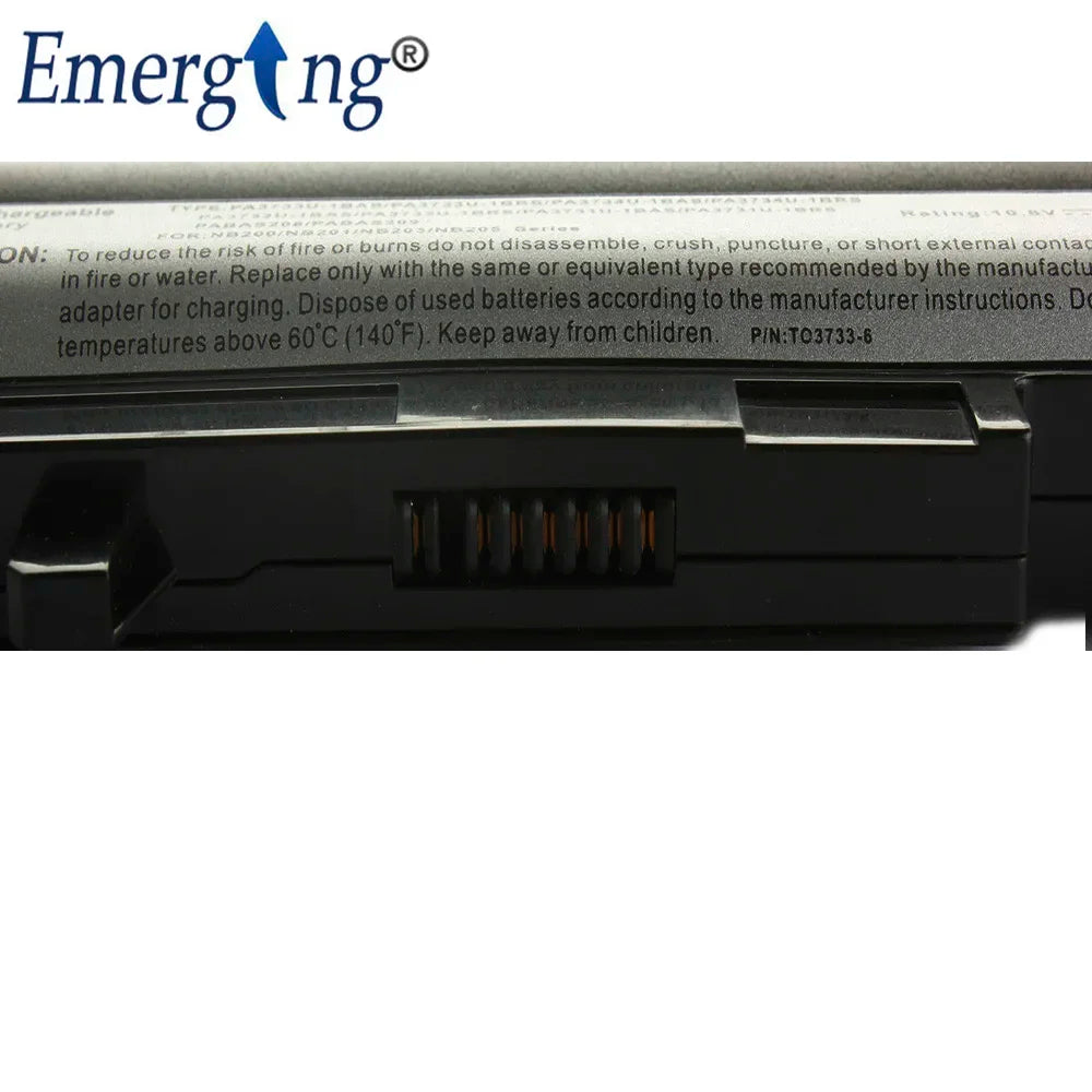 New Laptop Battery for Toshiba PA3733U PA3734U NB200 NB201 NB202 NB205