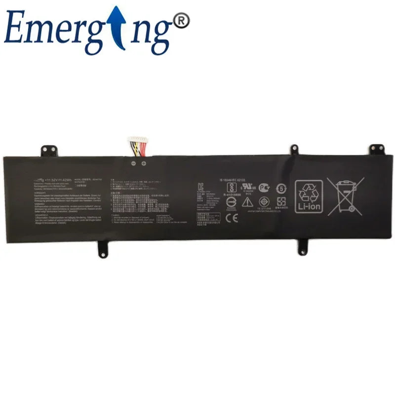 11.52V 42WH New Laptop Battery B31N1707 for ASUS Vivobook 4200U S4200UQ S4000V X411U S4100V