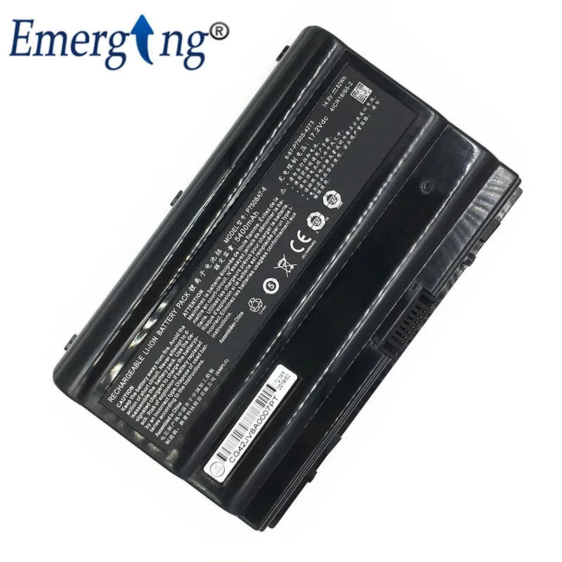 14.8V 82WH New Laptop Battery P750BAT-8 For Clevo P750ZM P750S P751 P751ZM EON17-X P770ZM  P750DM3-G Force X599