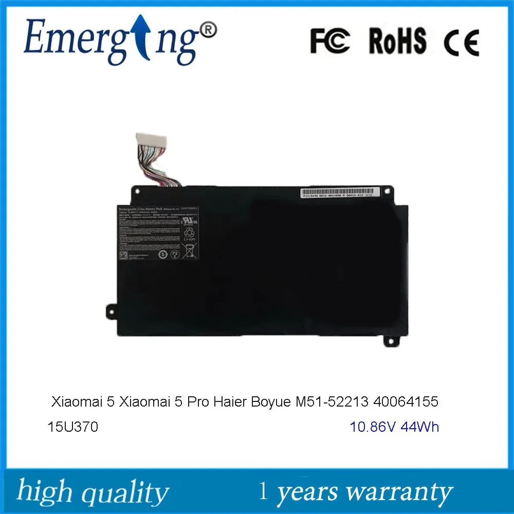 10.86V 44Wh  New F15  Laptop Battery  For  Xiaomai 5 Xiaomai 5 Pro Haier Boyue M51-52213 40064155 3ICP7/60/81 For LG 15U370