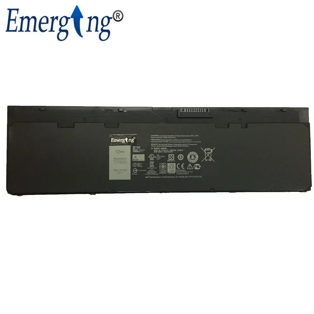 7.6V 52Wh VFV59 Original Battery for DELL Latitude 12 7000 Series E7240 E7250 0W57CV WD52H GVD76 PT1