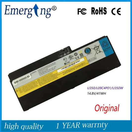 14.8V  41Wh Original  New Laptop Battery for  Lenovo IdeaPad U350 L09C4P01 57Y6265 2963 20028 57Y6352 L09N8P01 L09C4P01