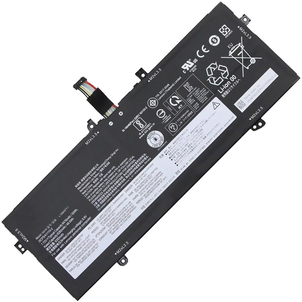 7.72V  50Wh L19M4PF7 L19D4PF5 Laptop Battery For Lenovo Yoga Slim 7 Carbon 13ITL5 SB10Z33892