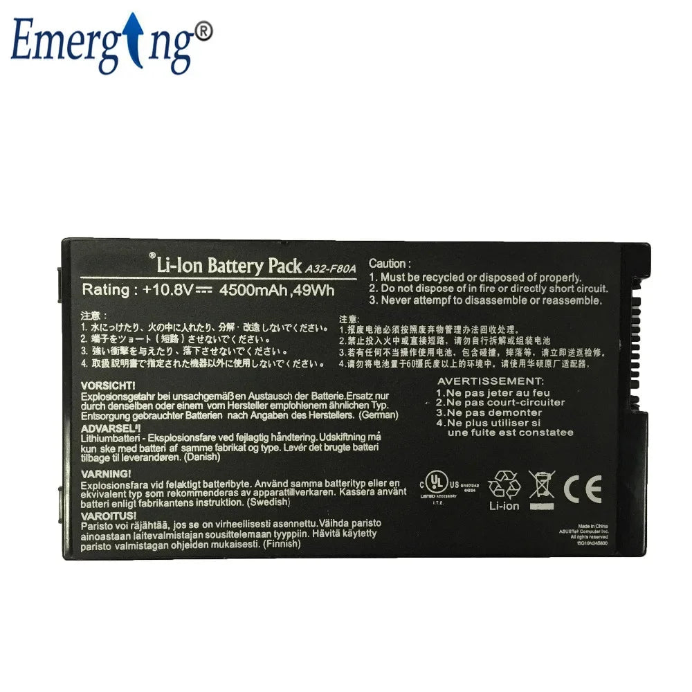 New Laptop Battery For ASUS A32-F80 F80 F80s F80Cr F81 F81E F81Se F83 F83Cr F83E F83S F83Se F83V F83VD F83VF K41