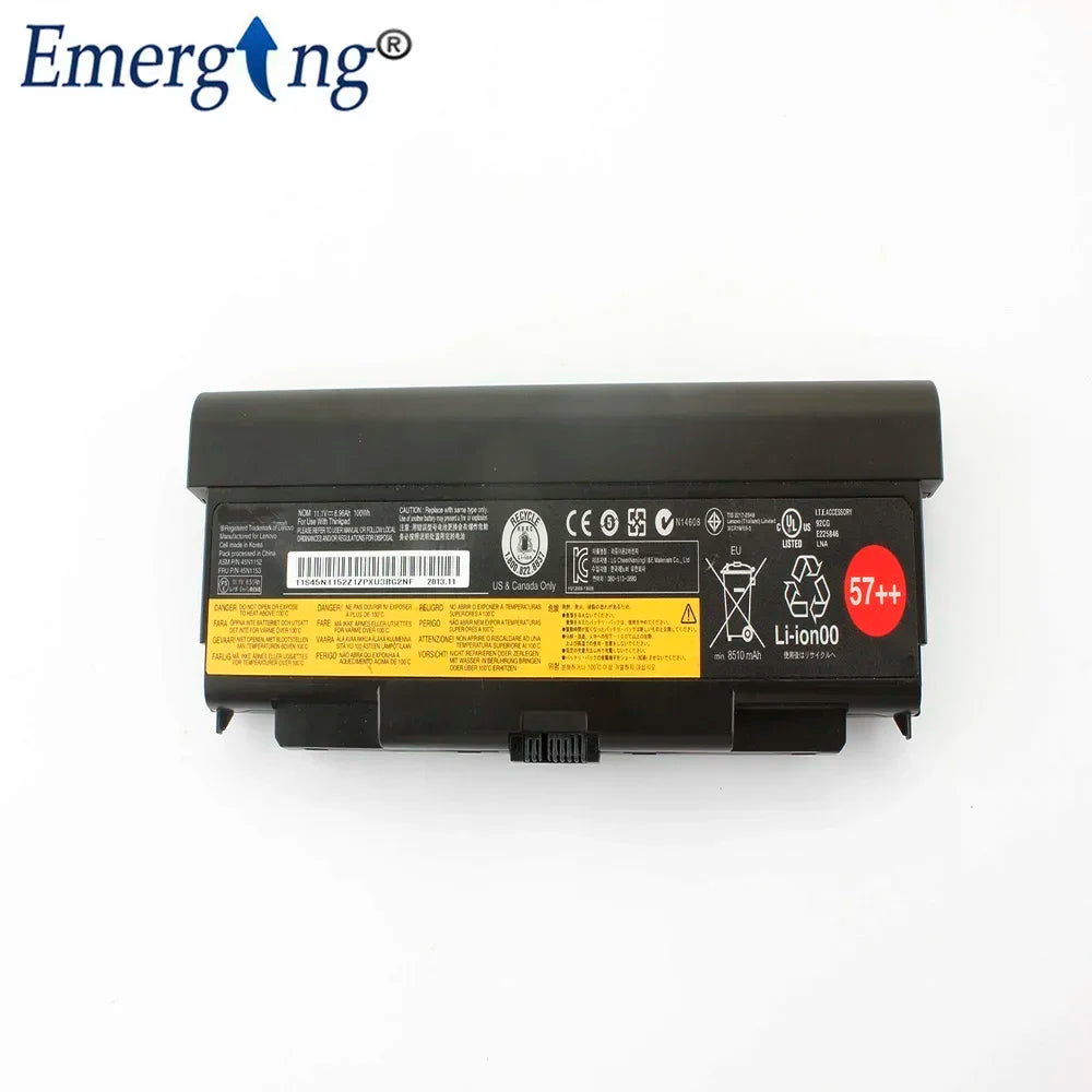 9Cells 11.1V New Laptop Battery for Lenovo ThinkPad L440 L540 T440p T540p W540 45N1148 45N1149 45N1152