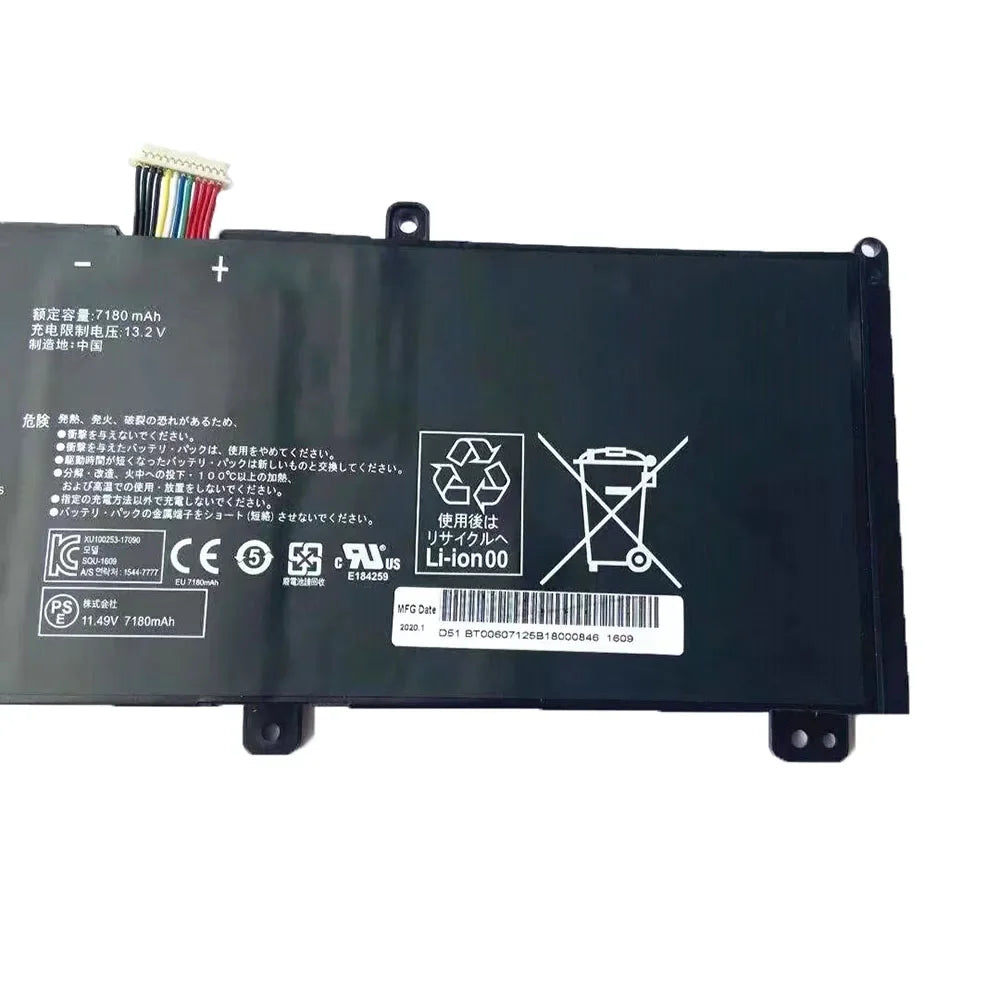 11.49V 82.49Wh New SQU-1609 Laptop Battery For ThundeRobot SQU-1611 SQU-1710 SQU-1713 dino-x5ta For Hasee 15G870-XA70K