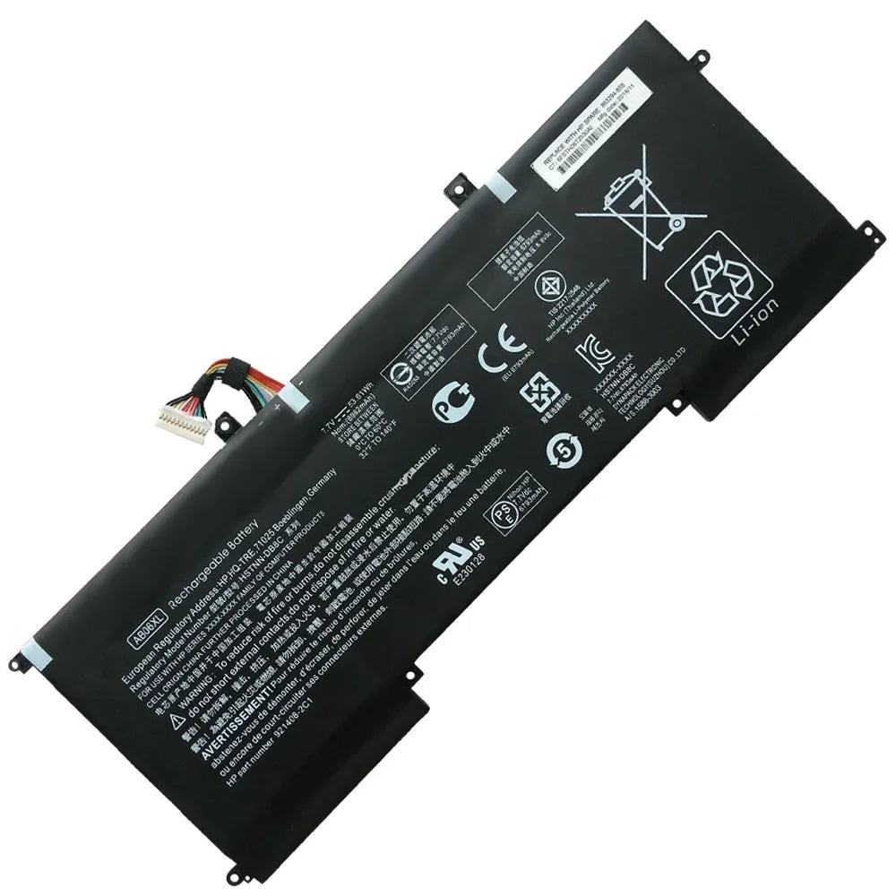 7.7V 53.61Wh AB06XL Laptop Battery for HP  Envy 13 2017 TPN-I128 HSTNN-DB8C 13-AD Series 921408-2C1