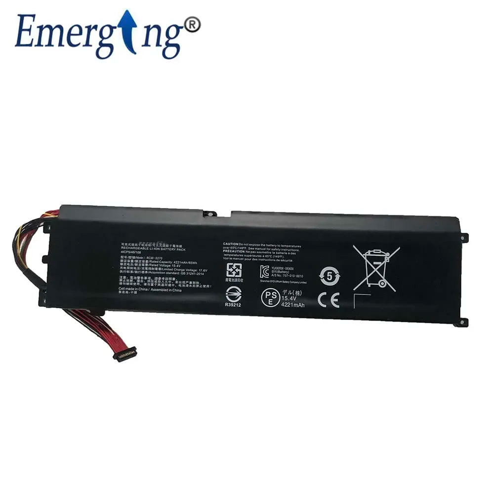 15.4V 65WH New Laptop Battery RC30-0270 for Razer 15 2018 RZ09-02705E75/03006