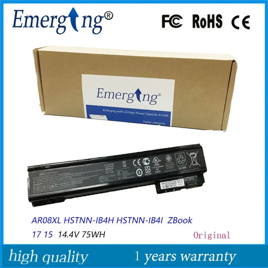 14.4V 75WH Original New Laptop Battery AR08XL For HP  ZBook 17 15 Workstation 707614-121 707614-141 707615-141 AR08 HSTNN-IB4H