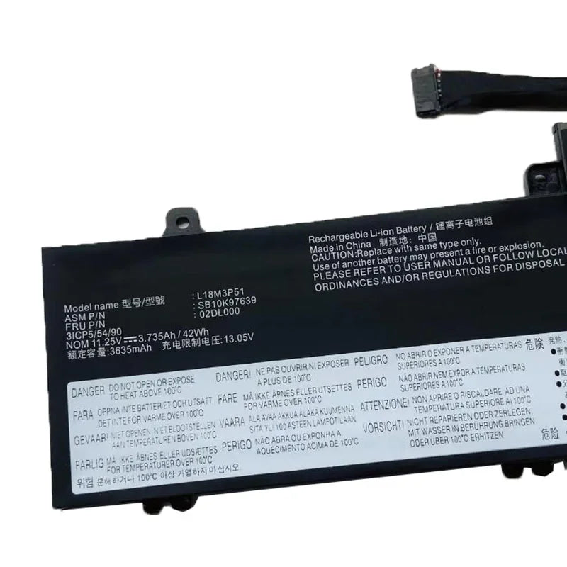 11.2V 42Wh L18M3P51 Battery for Lenovo ThinkPad E490S E480S S3 TP00108A 20QC 02DL002 L18C3P51 L18M3P52 L18L3P51