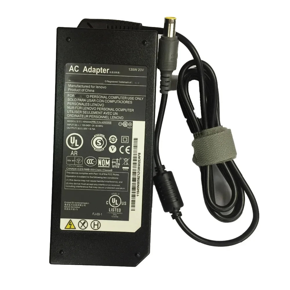 20V 6.75A  7.9*5.5mm 135W New Original AC Adapter For Lenovo Thinkpad W510 45N0058 45N0059