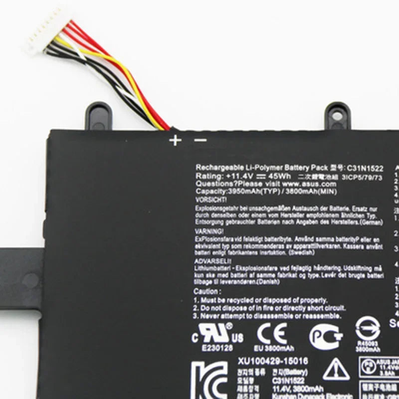 11.4V 45Wh C31N1522 Laptop Battery For Asus Q553U N593UB-1A Series 0B200-01880000